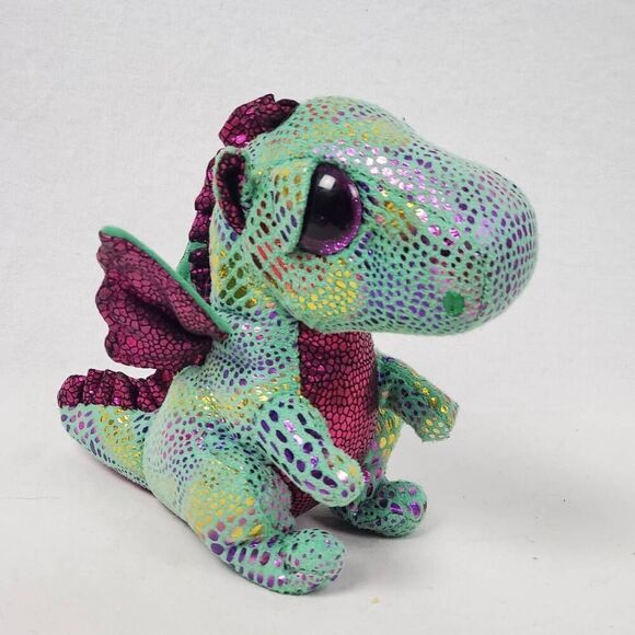 Ty Beanie Boo "Cinder" the Dragon 6" Plush Stuffed Toy - Picture 2 of 5